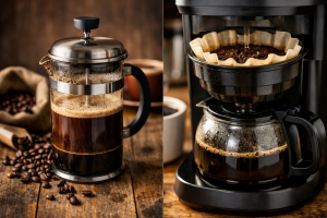 ¿Cuál es la diferencia entre la French press y el café de filtro?