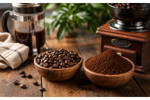 Café molido al momento vs café molido previamente