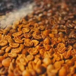 Café tostado a medias