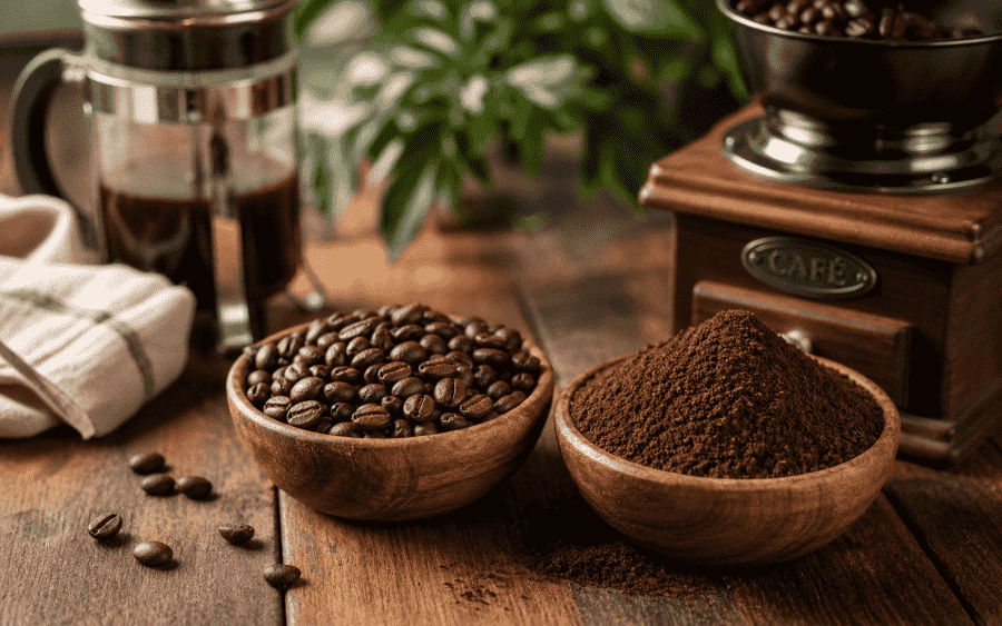 Café molido al momento vs café molido previamente