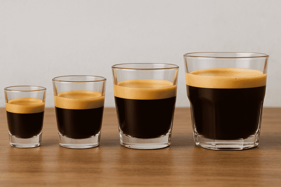 ¿Cuántos ml tiene un espresso?