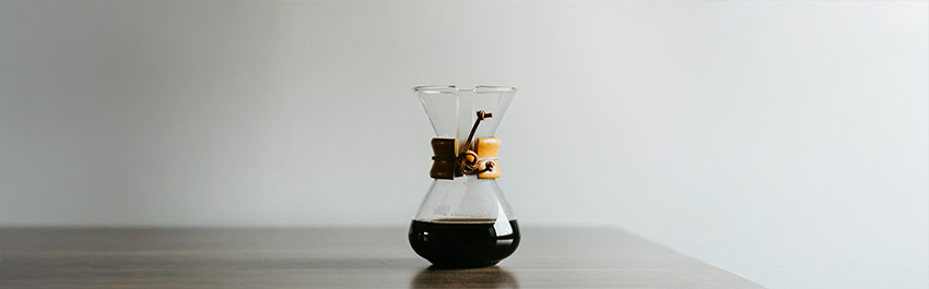 Chemex koffiezetapparaat voor slow coffee