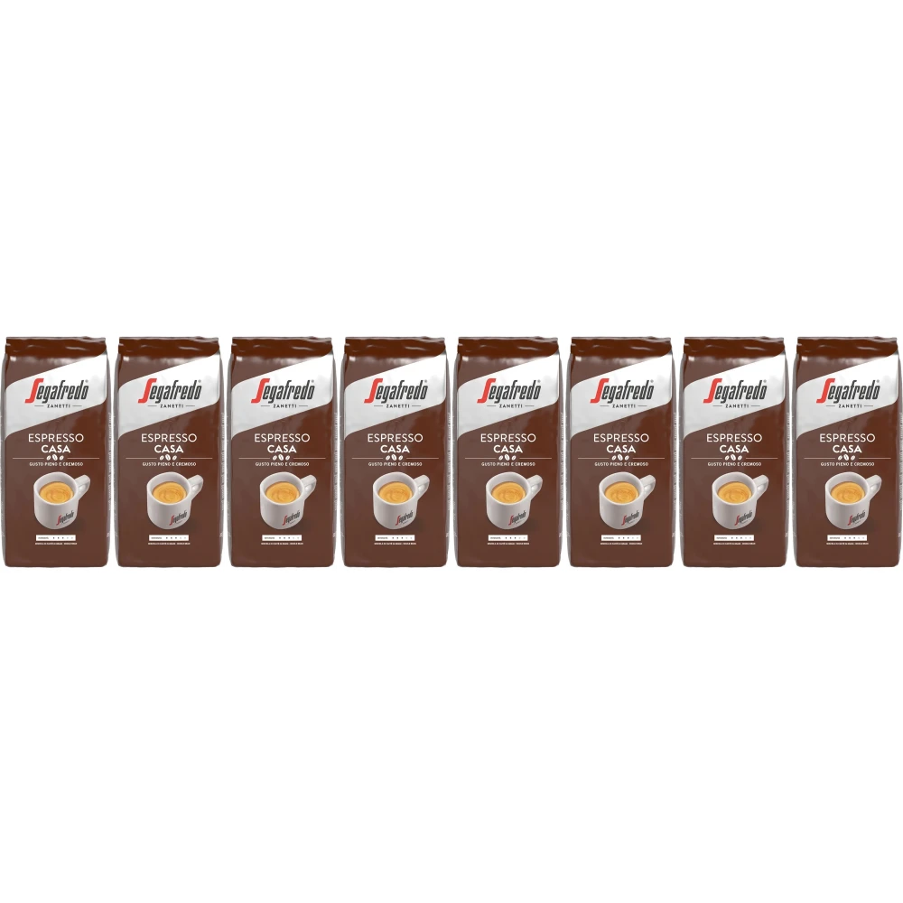 Segafredo Espresso Casa - café en grano - 8 x 1 kilo