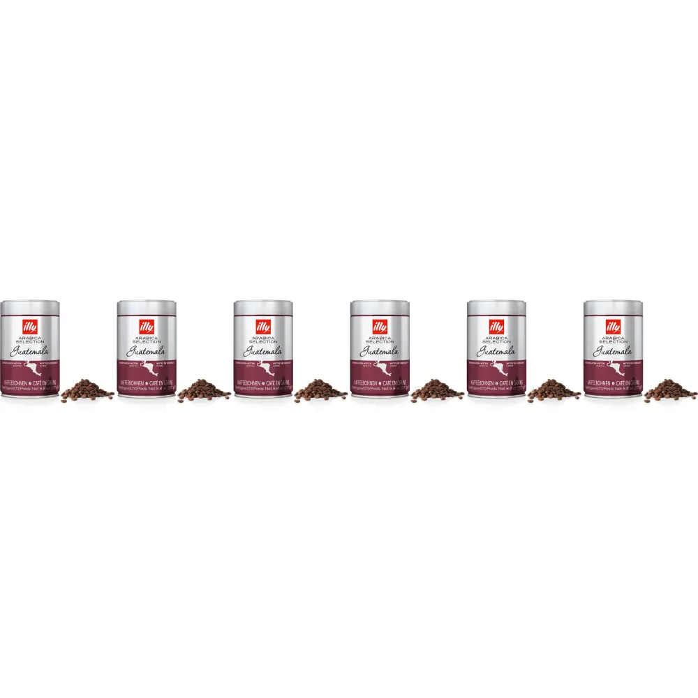 illy Selección Arábica Guatemala - café en grano - 6 x 250 gramos