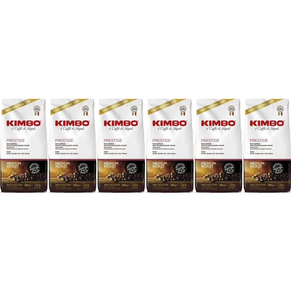 Kimbo Prestige - café en grano - 6 x 1 kilo