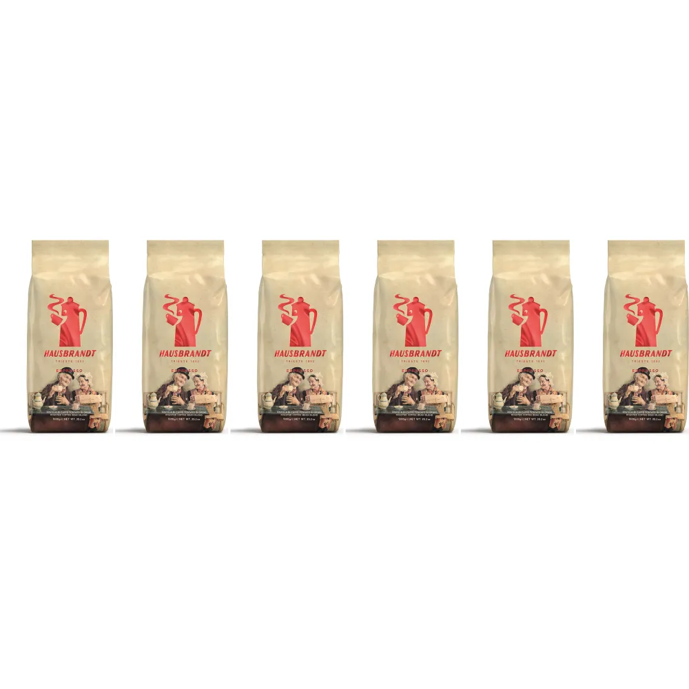 Caffè Hausbrandt Espresso (Nonnetti) - café en grano - 6 x 1 kilo
