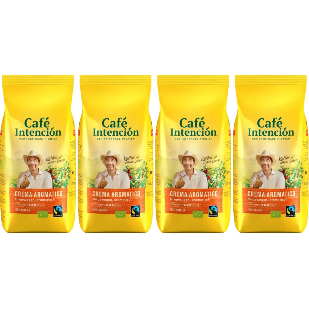 Café Intención Crema Aromatico - café en grano - 4 x 1 kilo