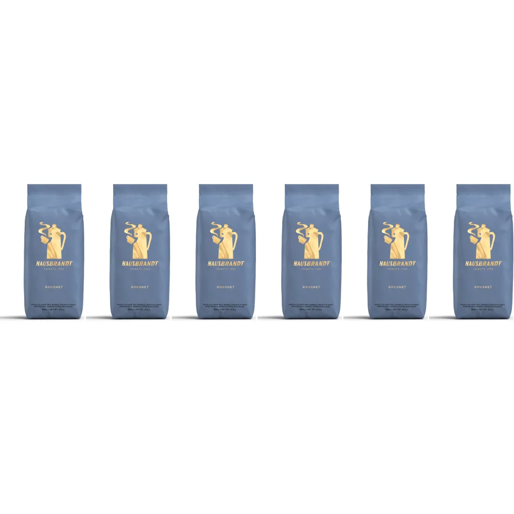 Caffè Hausbrandt Gourmet - café en grano - 6 x 1 kilo