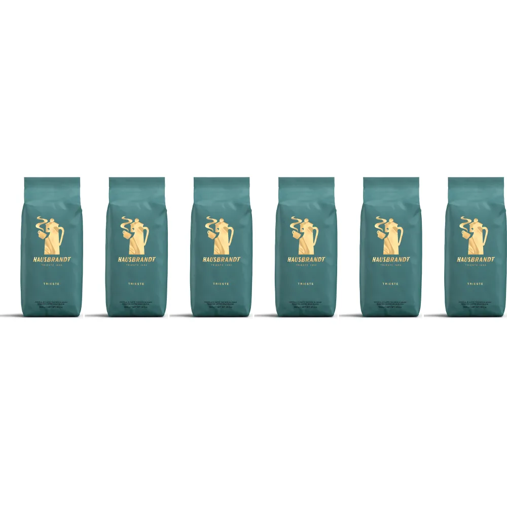 Caffè Hausbrandt Trieste - café en grano - 6 x 1 kilo