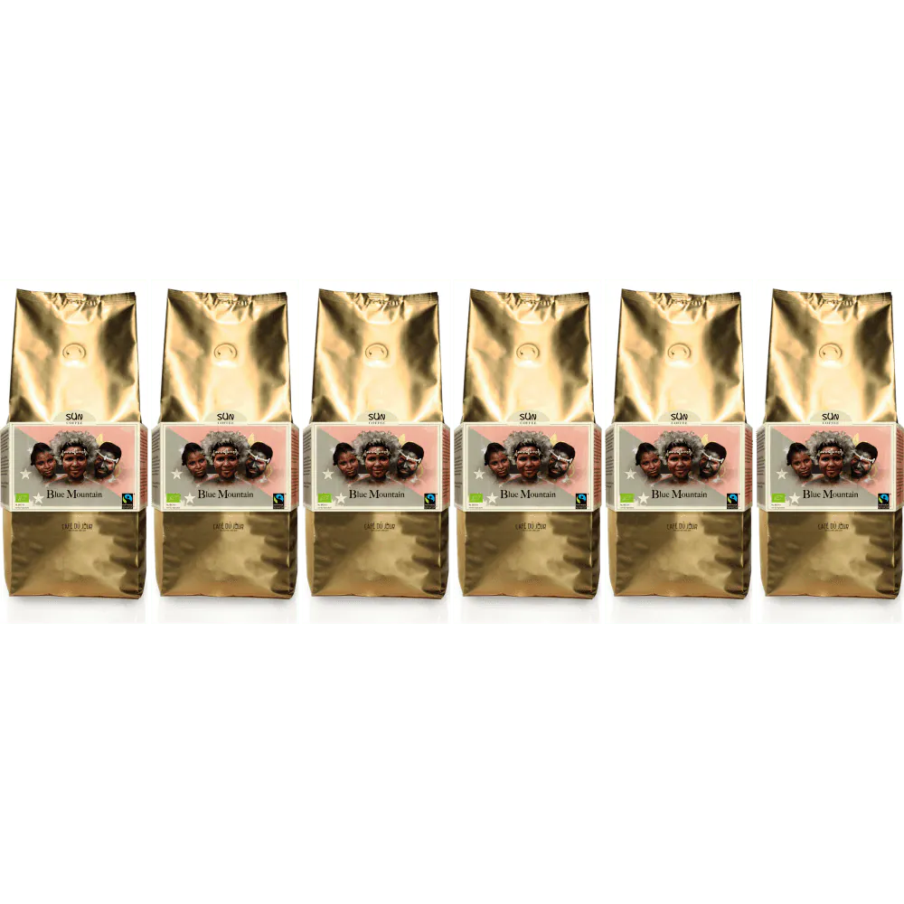 SUN Blue Mountain Tueste Oscuro Orgánico Comercio Justo - café en grano - 1 kilo