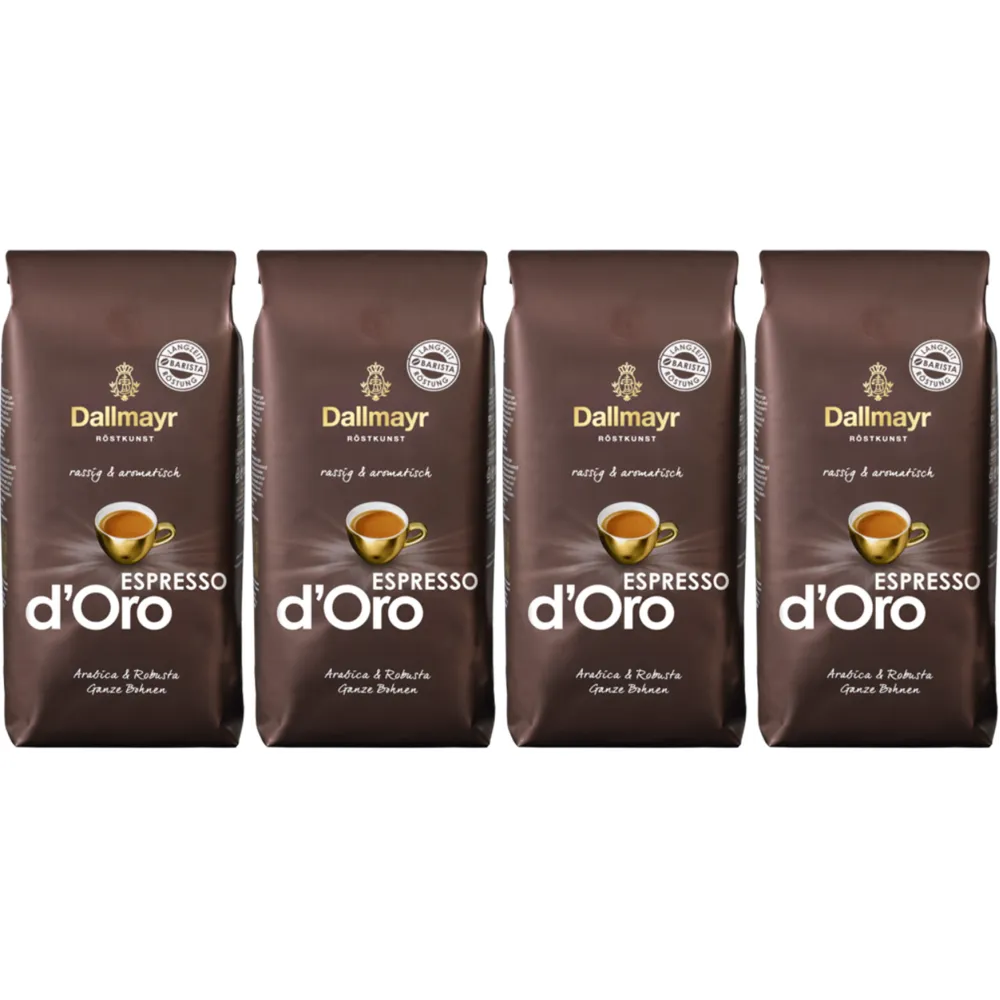 Dallmayr Espresso d'Oro - café en grano - 4 x 1 kilo