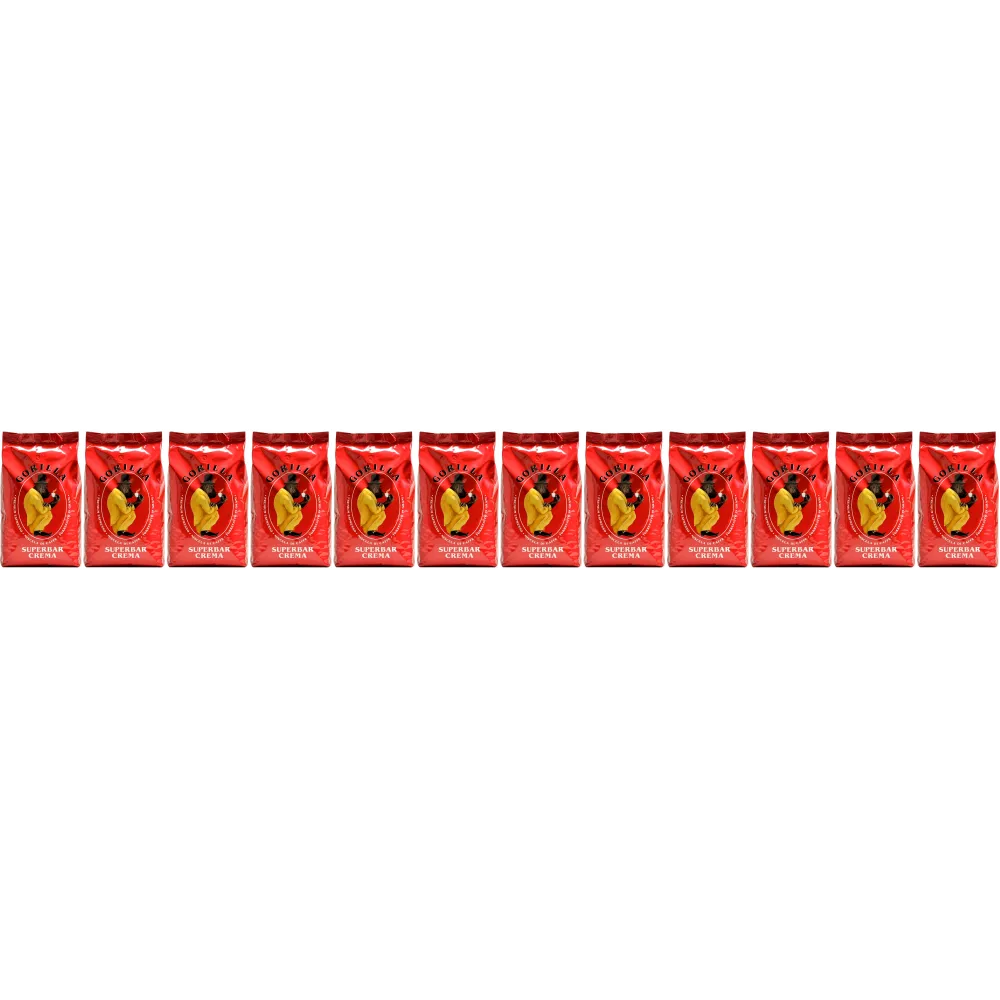 Gorila Super Bar Crema - café en grano - 12 x 1 kilo