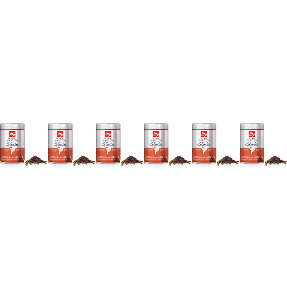 illy - Selección Arábica Colombia - 6 x café en grano - 250g