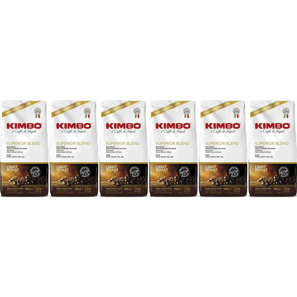Kimbo Superior Blend - café en grano - 6 x 1 kilo