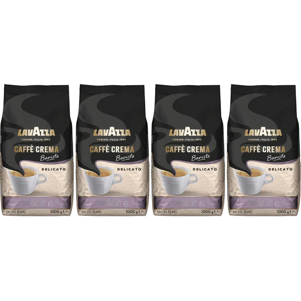Lavazza Caffè Crema Barista Delicato - café en grano - 4 x 1 kilo