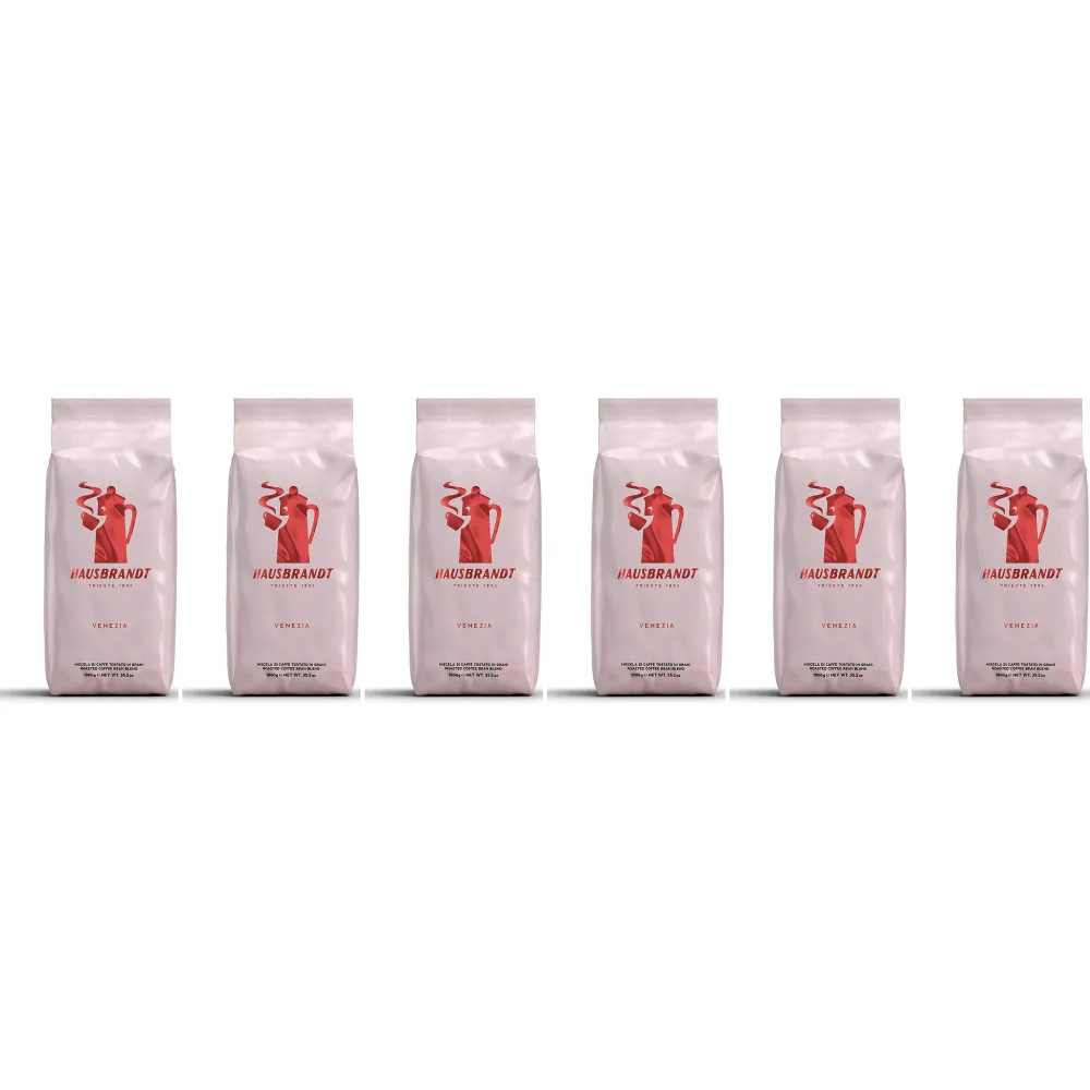 Hausbrandt Venezia - Café en grano - 6 x 1 kilo
