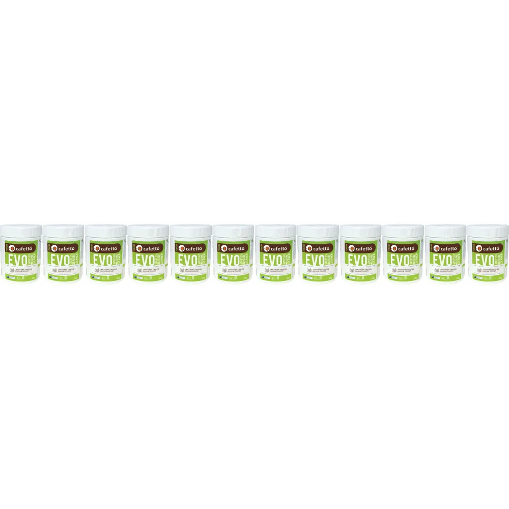 Cafetto EVO® - polvo limpiador para cafeteras - 12 x 500 gramos