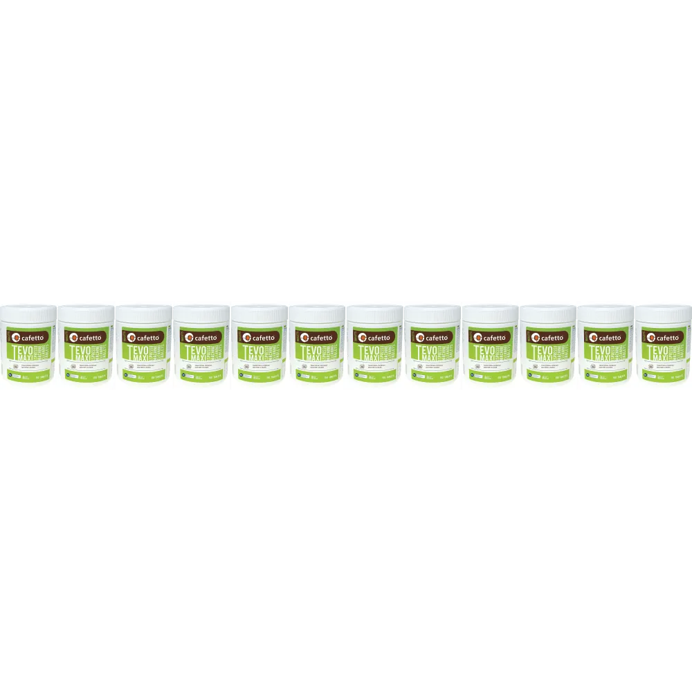 Cafetto Tevo® Maxi - pastillas de limpieza para cafeteras (2,5 g) - 12 x 150 unidades