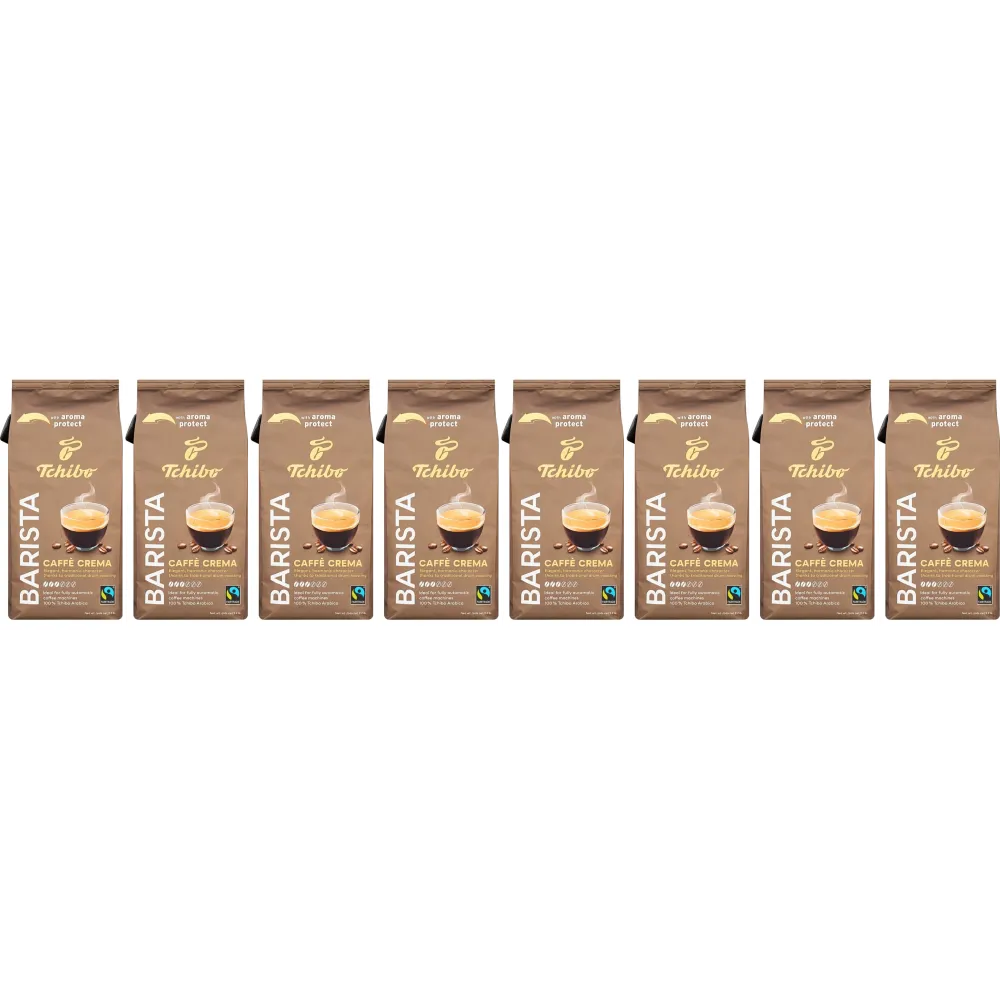 Tchibo Barista Caffè Crema - café en grano - 8 x 1 kilo