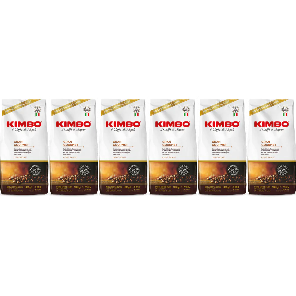 Kimbo Gran Gourmet - granos de café - 6 x 1 kilo