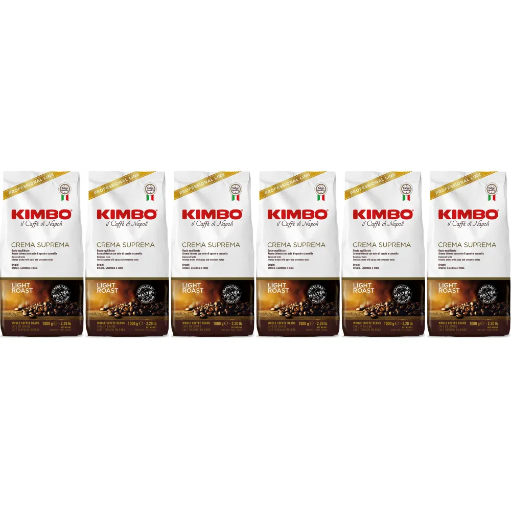Kimbo Crema Suprema - café en grano - 6 x 1 kilo