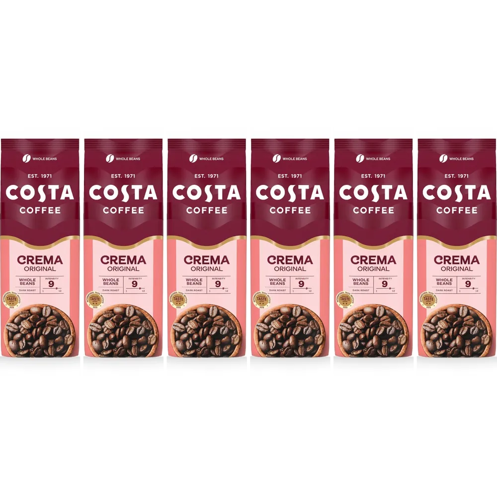 Costa Coffee Caffè Crema Original Blend - café en grano - 6 x 1 kilo