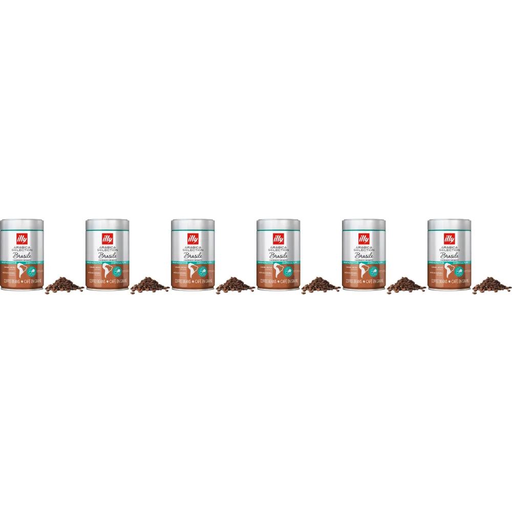 illy Arabica Selection Brasil Cerrado Mineiro - café en grano - 6 x 250 gramos