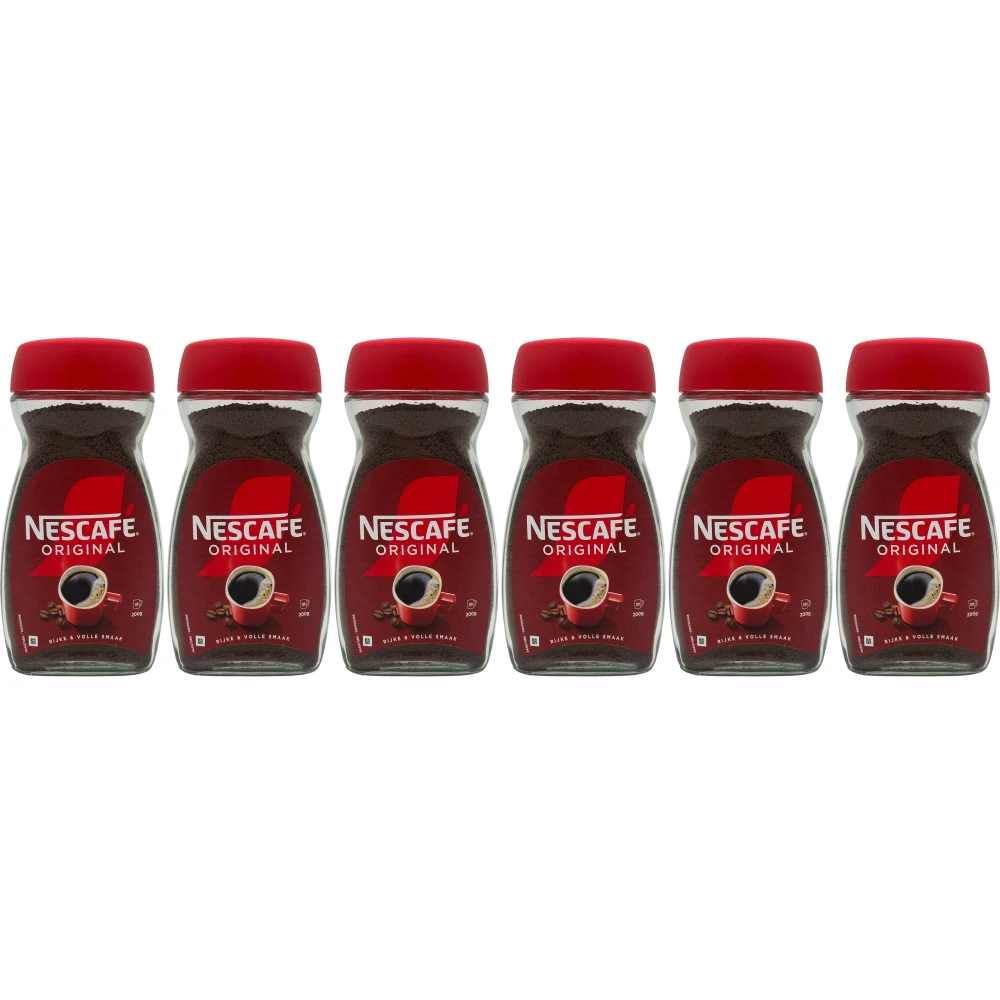 Nescafé Original - café soluble - 6 x 200 gramos