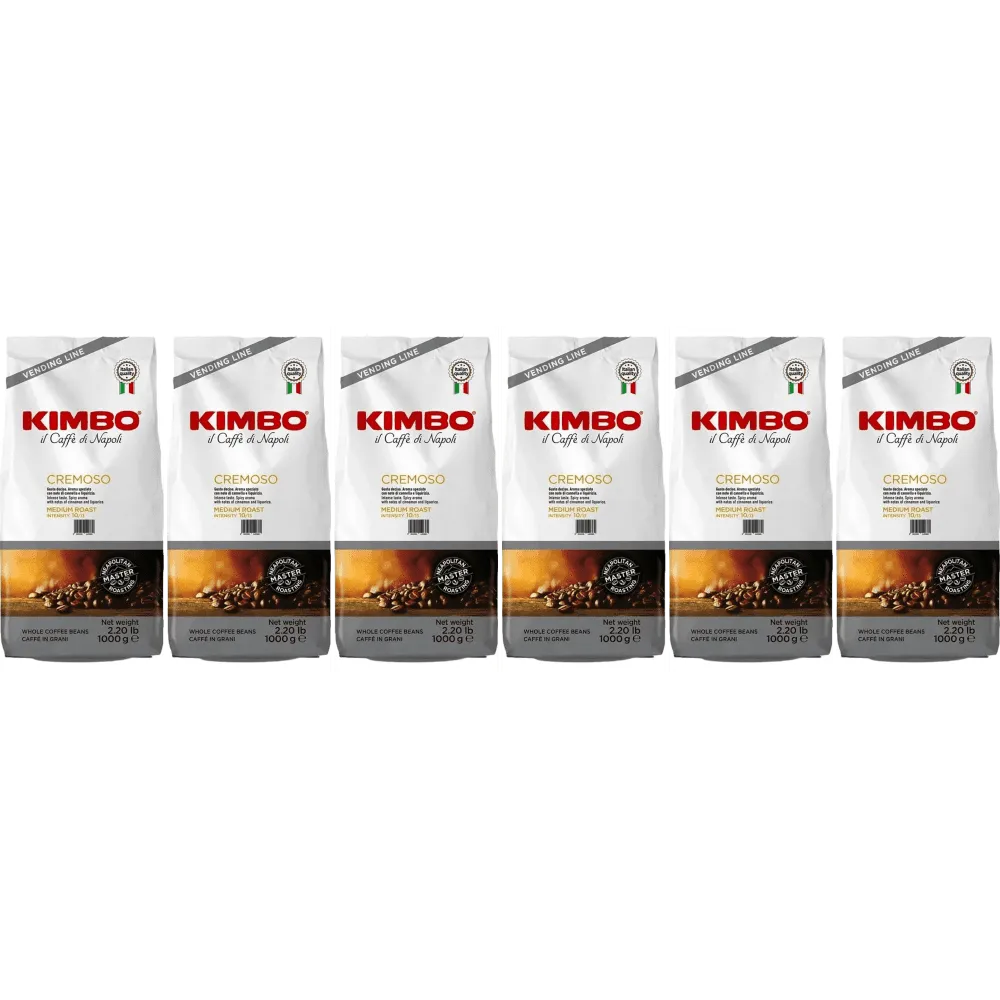 Kimbo Cremoso - granos de café - 6 x 1 kilo