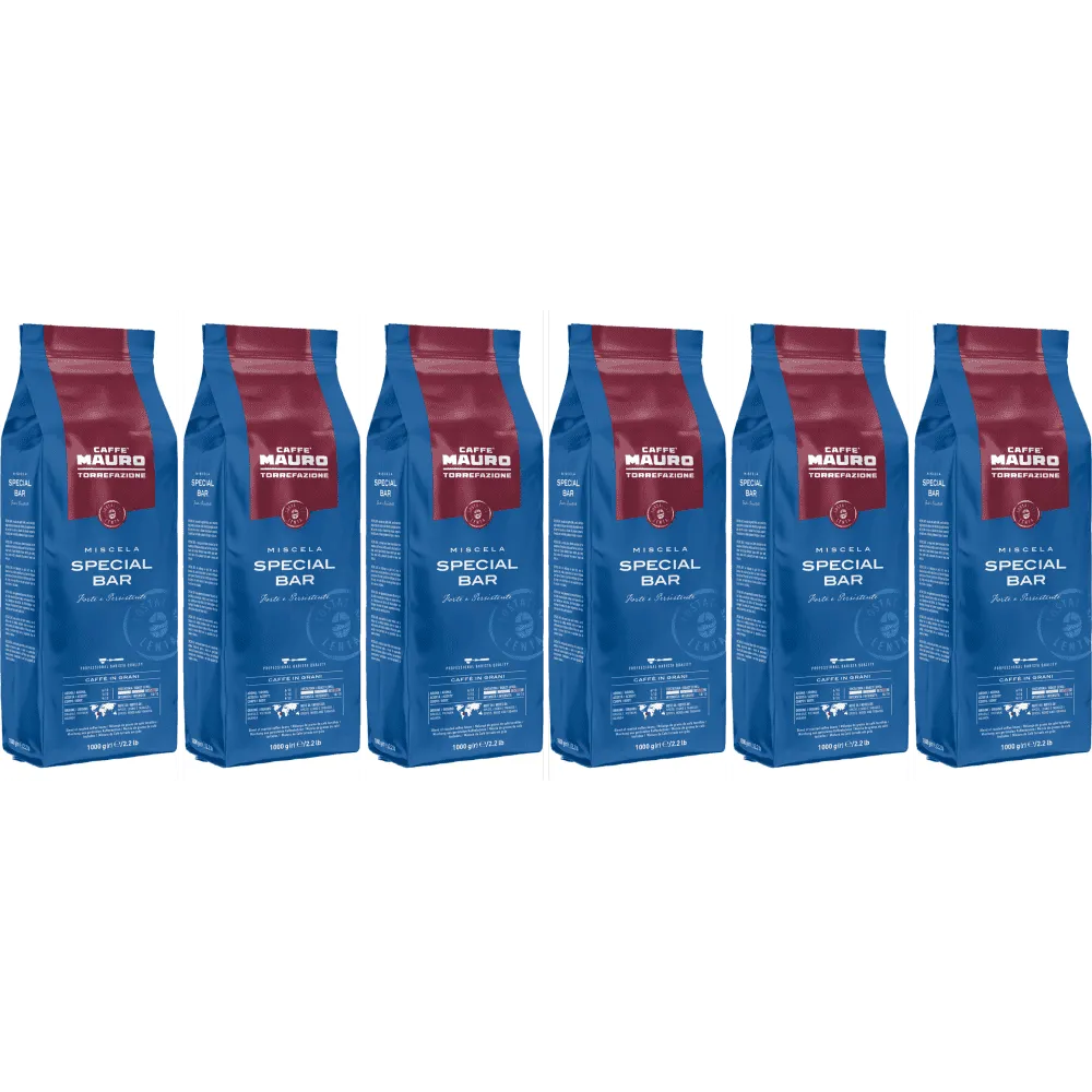 Caffè Mauro Special Bar - granos de café - 6 x 1 kilo