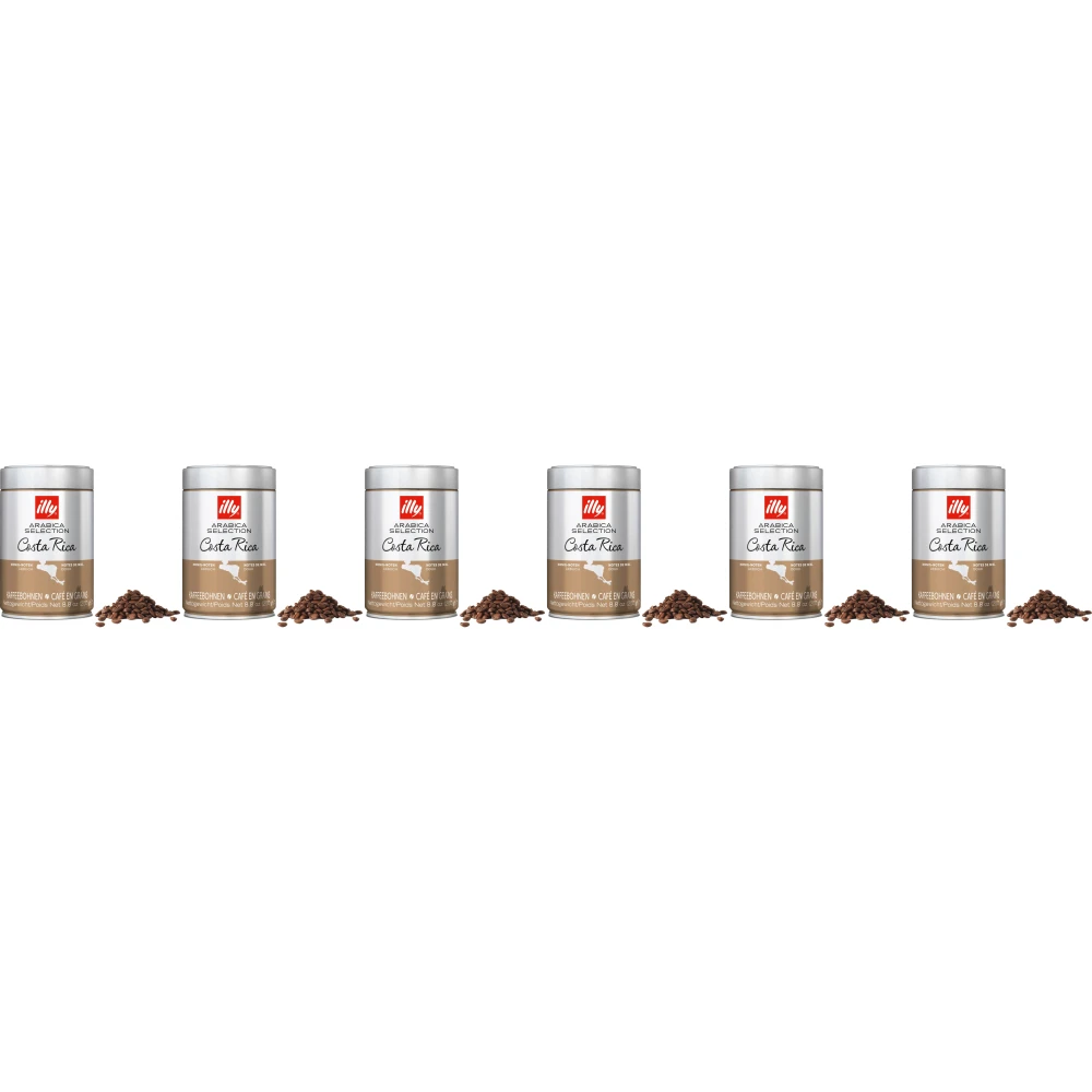 illy - granos de café - 6 x Arabica Selection - Costa Rica - 250 gramos