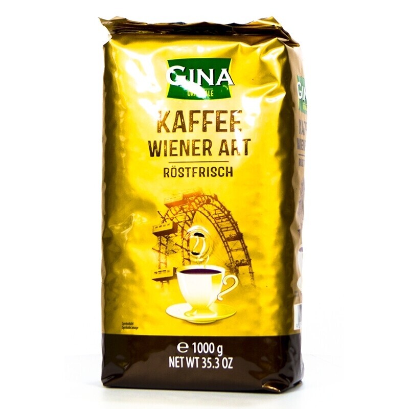 Gina Wiener Kaffee - café en grano - 6 x 1 kilo