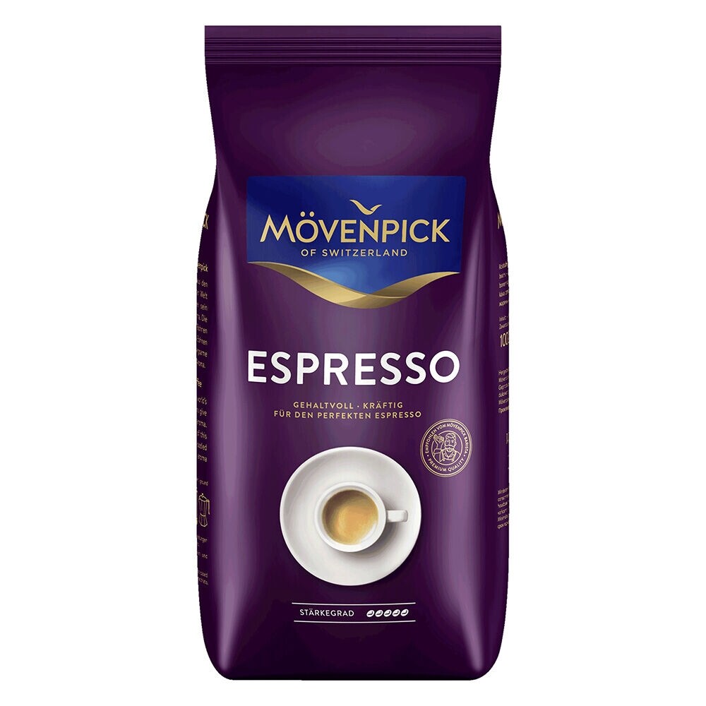 Mövenpick Espresso - café en grano - 4 x 1 kilo