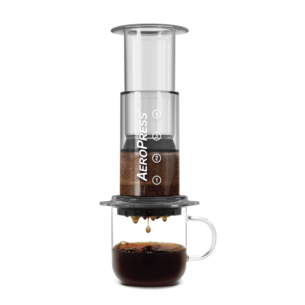 Una cafetera de la marca AeroPress