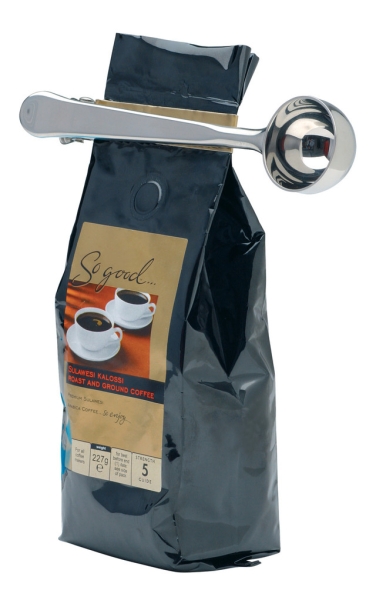 La Cafetière - Cuchara medidora de café y clip de bolsillo - acero inoxidable