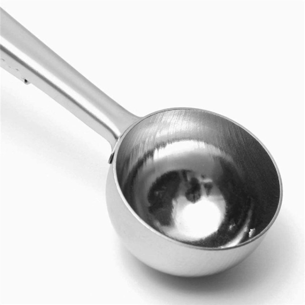 La Cafetière - Cuchara medidora de café y clip de bolsillo - acero inoxidable