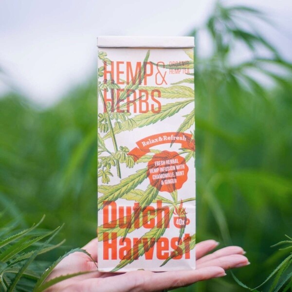 Cáñamo y hierbas - Mezcla de té de cáñamo y hierbas 40 gramos - Dutch Harvest té a granel