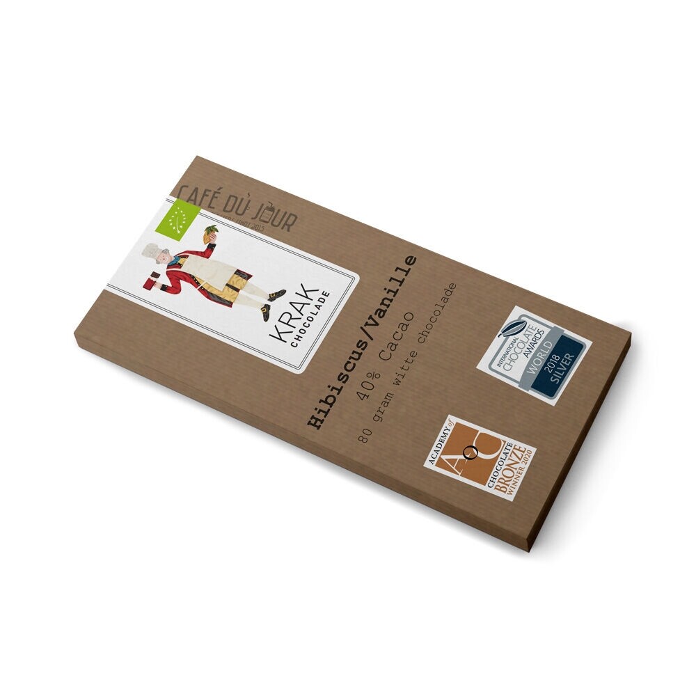 Krak Chocolade - Hibisco/Vainilla - Chocolate Blanco
