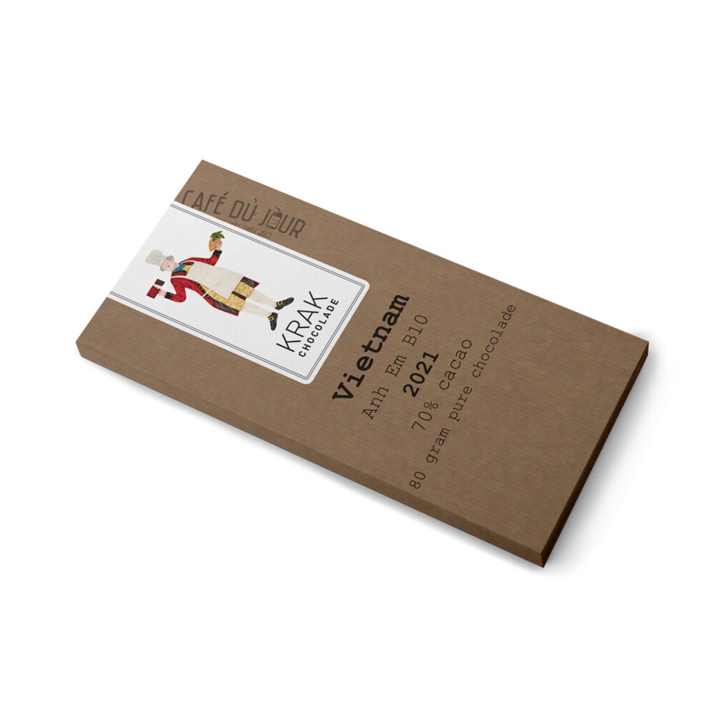 Krak Chocolade - Vietnam Anh Em B10 - Chocolate puro