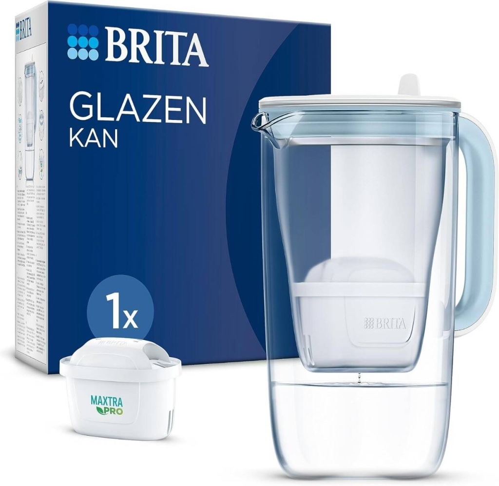 Brita - Jarra con filtro de cristal + 1 cartucho Maxtra 1ST