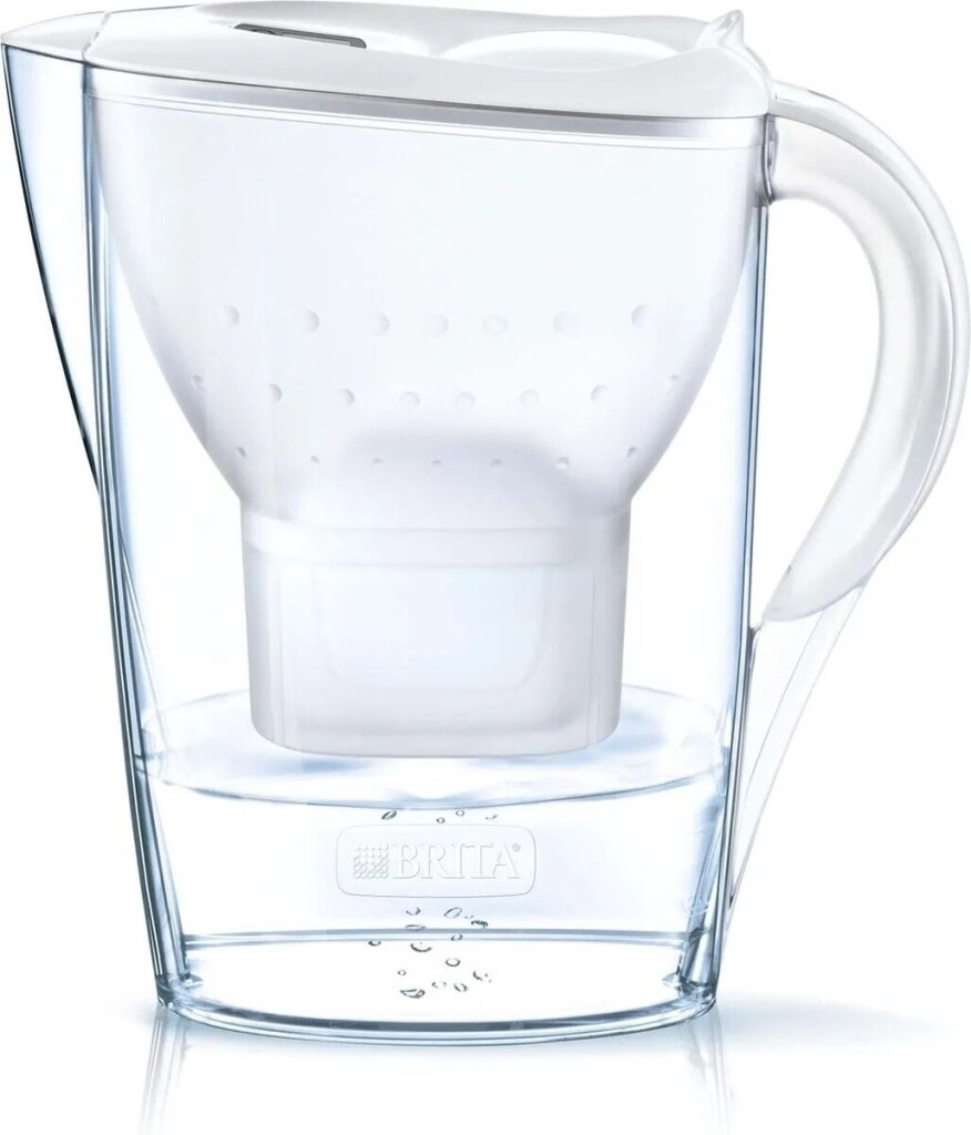 Brita - Jarra filtradora de agua Marella Blanca + 1 cartucho Maxtra 2,4L