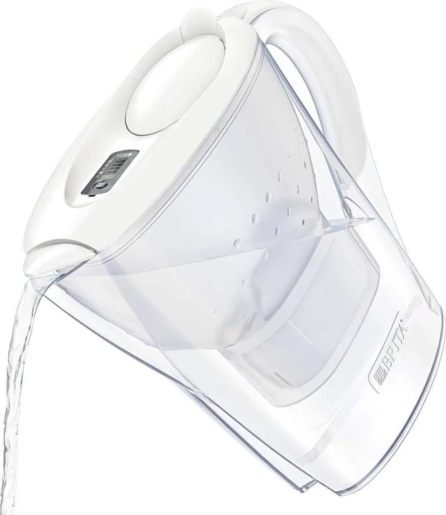 Brita - Jarra filtradora de agua Marella Blanca + 1 cartucho Maxtra 2,4L