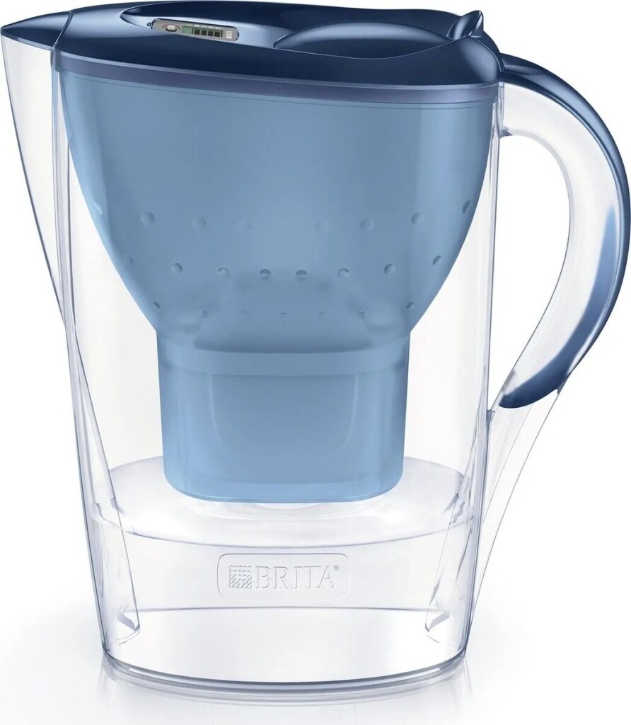 Brita - Jarra filtradora de agua Marella Azul + 1 cartucho Maxtra 2,4L