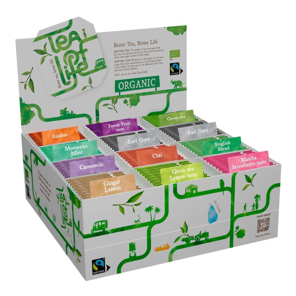 Expositor de surtido - Orgánico & Fairtrade - Tea of Life - 120 saquitos de té