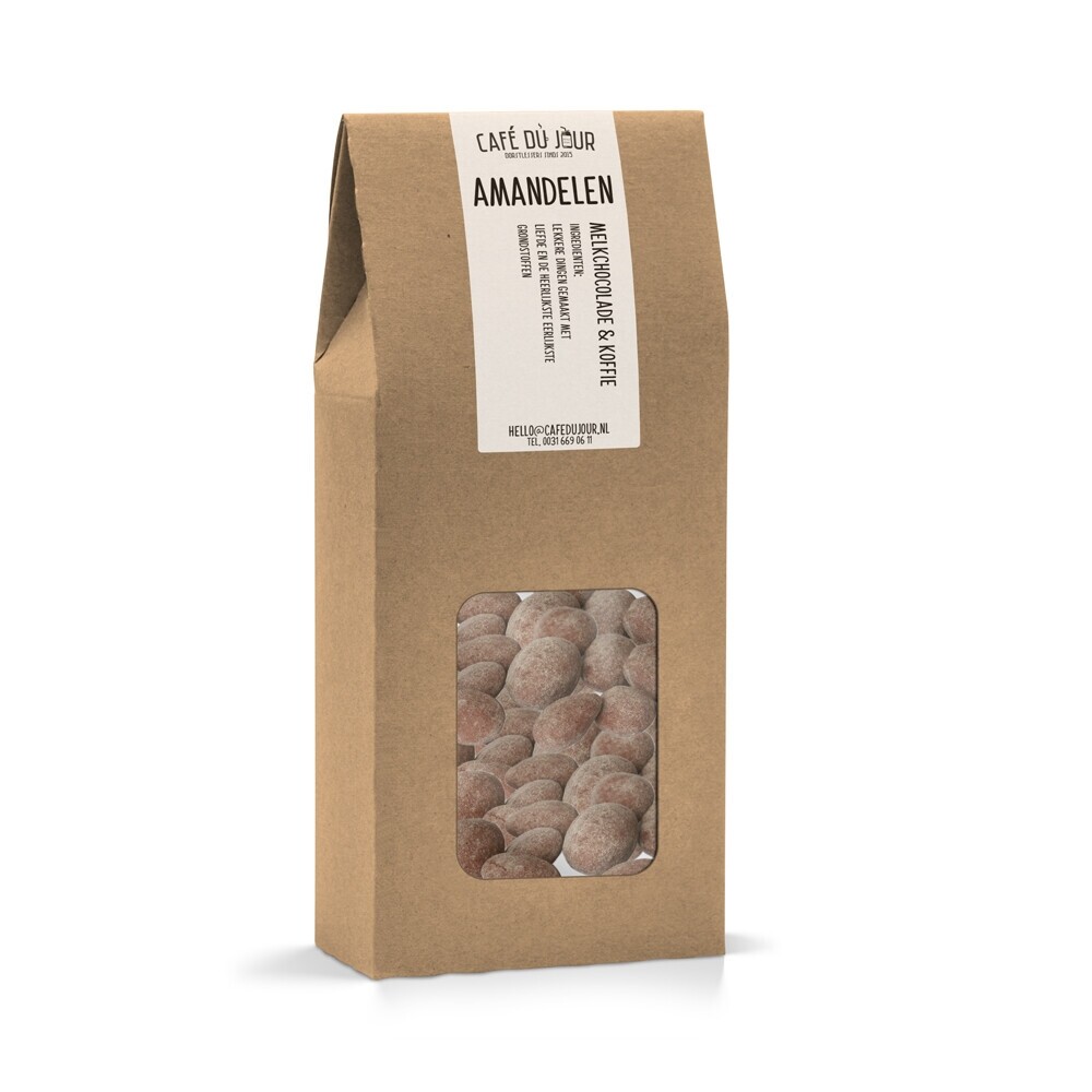 Almendras - chocolate con leche y café - 250 gramos