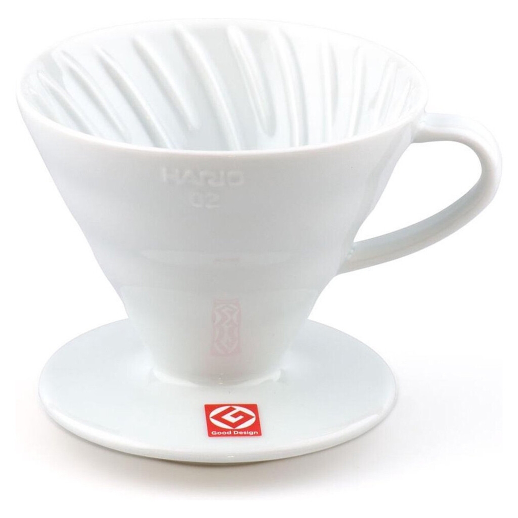 Hario Dripper de porcelana blanca N.º 02
