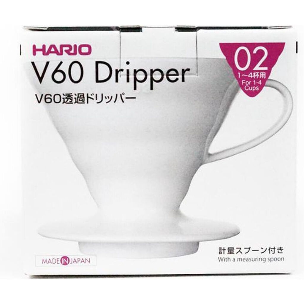 Hario Dripper de porcelana blanca N.º 02
