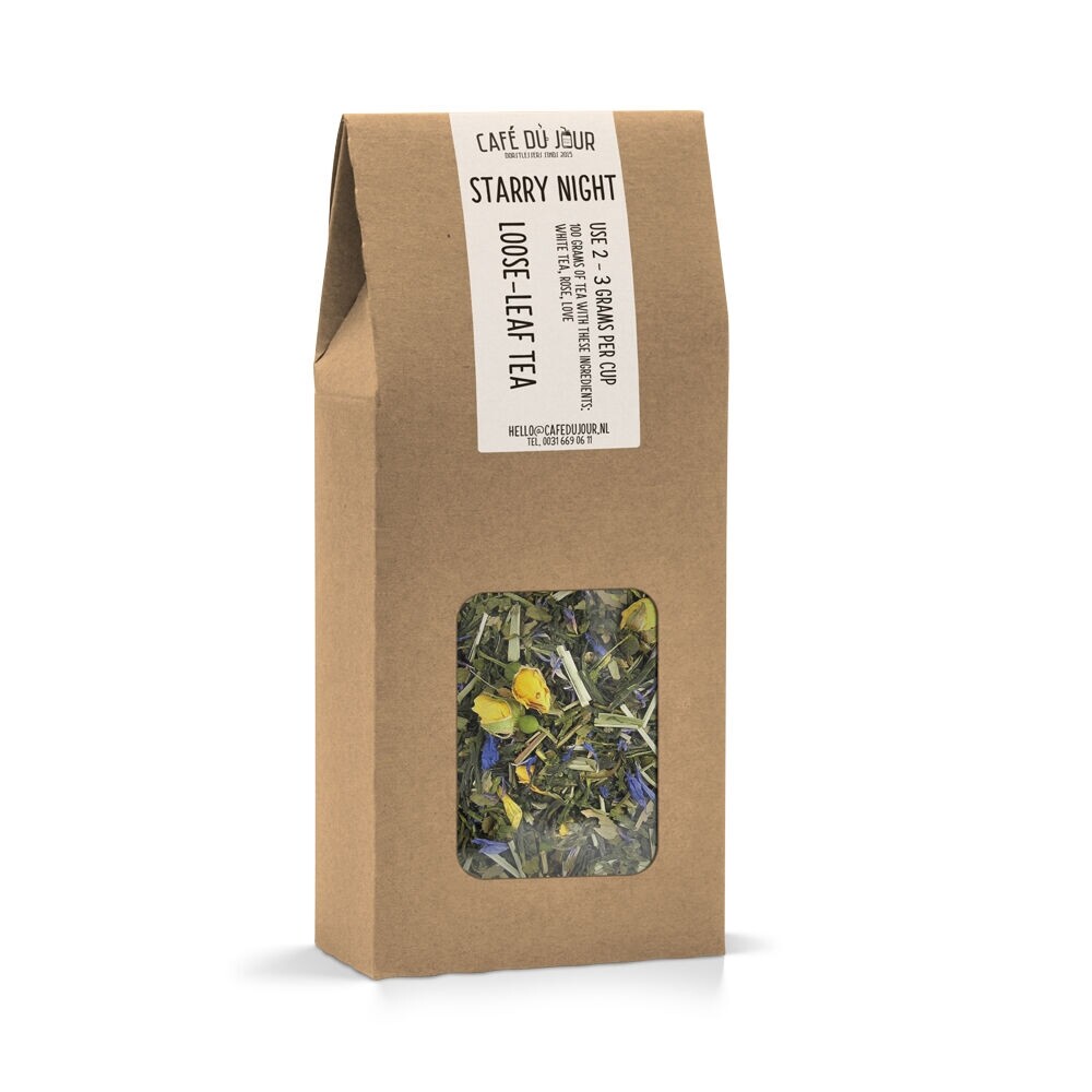 Noche estrellada - té verde 100 gramos - Café du Jour té a granel