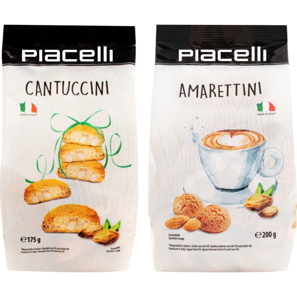 Dúo de Galletas Italianas - Cantuccini & Amarettini