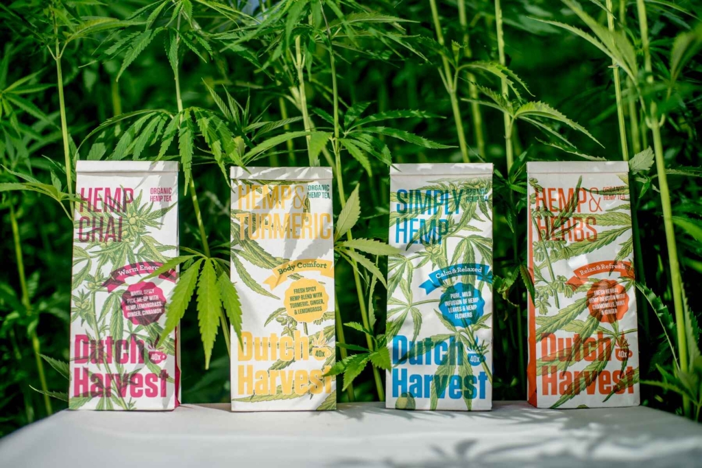 Hemp & Turmeric - Té de cáñamo y cúrcuma 50 gramos - Dutch Harvest té suelto